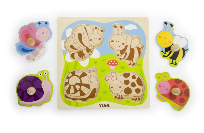 VIGA 50131 Puzzle Na Podkładce - Owady