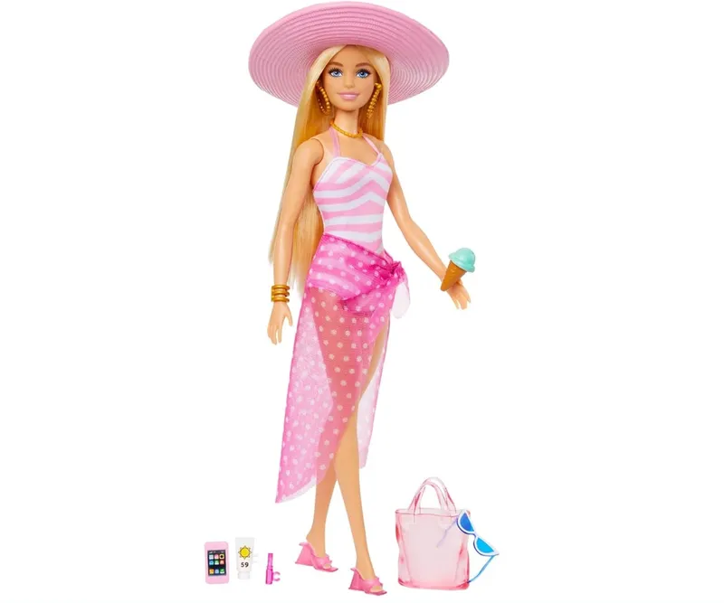 MATTEL HPL73 BARBIE Lalka - Dzień Na Plaży