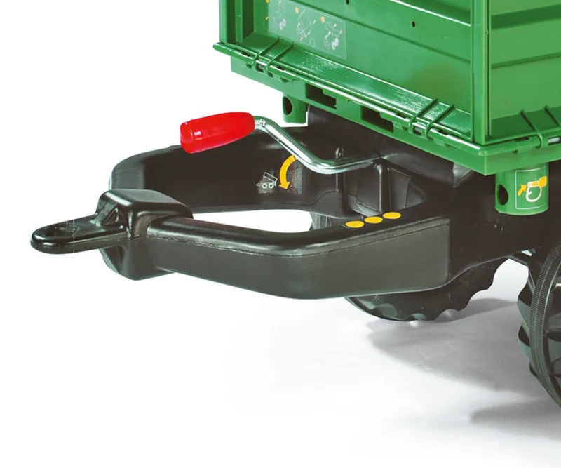 ROLLY TOYS 122202 Przyczepa ROLLY - Mega Trailer Ciemno Zielona Koła 2-OSIE