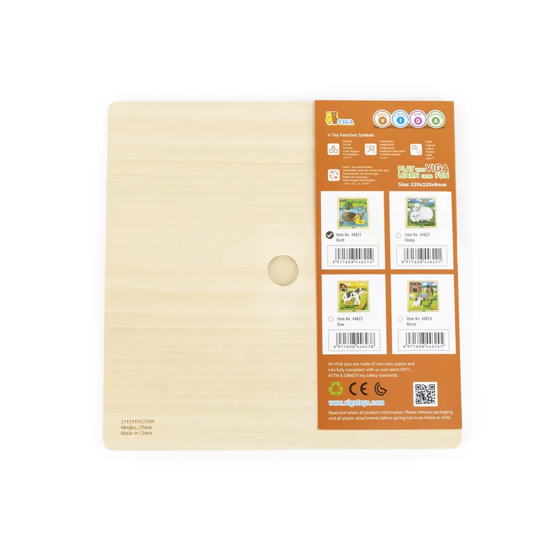 VIGA 44621 Puzzle Na Podkładce 9 Elementów - Kaczka
