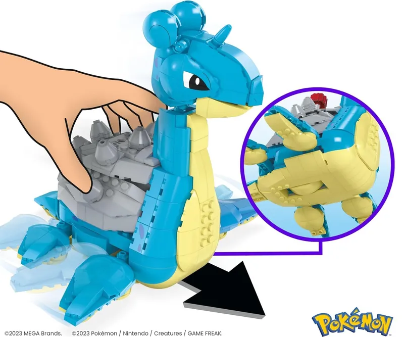 MATTEL HKT26 Zestaw Klocków Mega Construx Pokemon Lapras