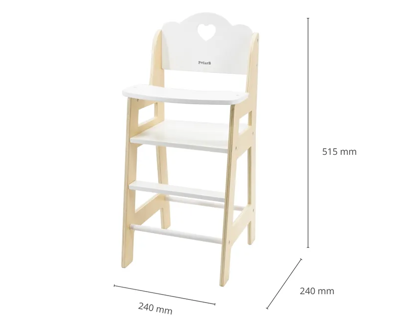 VIGA 44237 PolarB Drewniane Krzesełko Dla Lalek