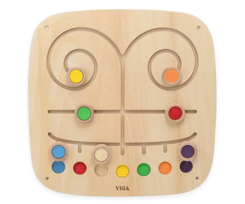 VIGA 44809FSC Tablica Manipulacyjna – Kolorowe Ścieżki