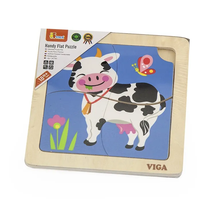 VIGA 51313 Puzzle Na Podkładce - Krówka