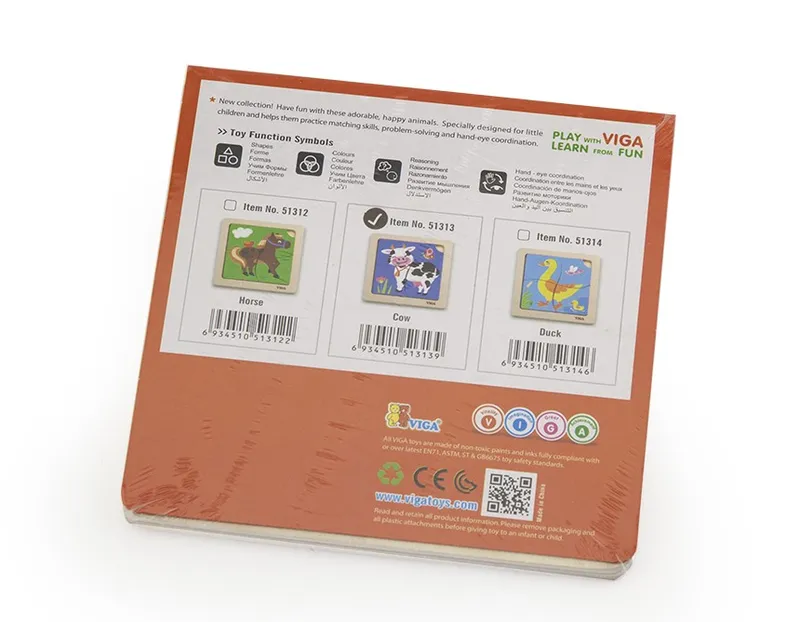 VIGA 51313 Puzzle Na Podkładce - Krówka