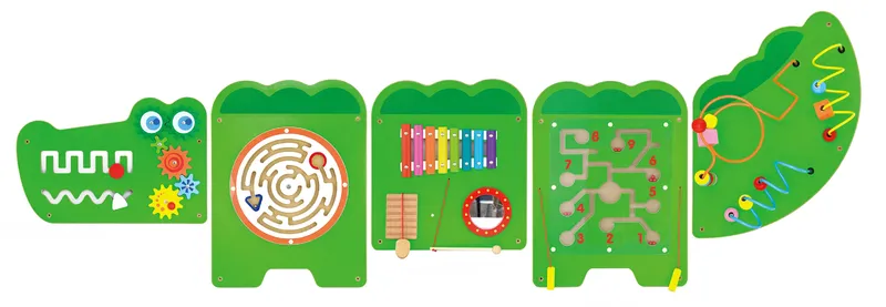 VIGA 50346 Sensoryczna Tablica Manipulacyjna - Krokodyl XL