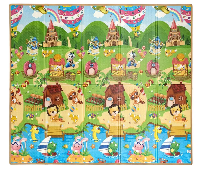 MILLY MALLY Mata Piankowa Składana Play Colourful Animals T1