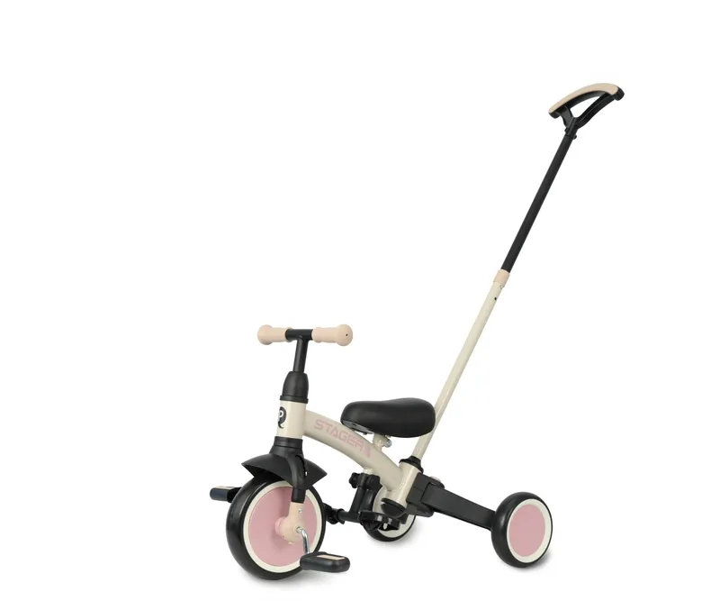 QPLAY Rowerek Trójkołowy Stager 3w1 Pink