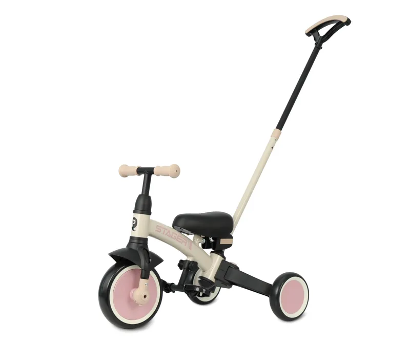 QPLAY Rowerek Trójkołowy Stager 3w1 Pink