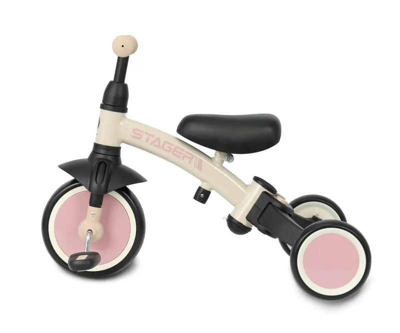 QPLAY Rowerek Trójkołowy Stager 3w1 Pink