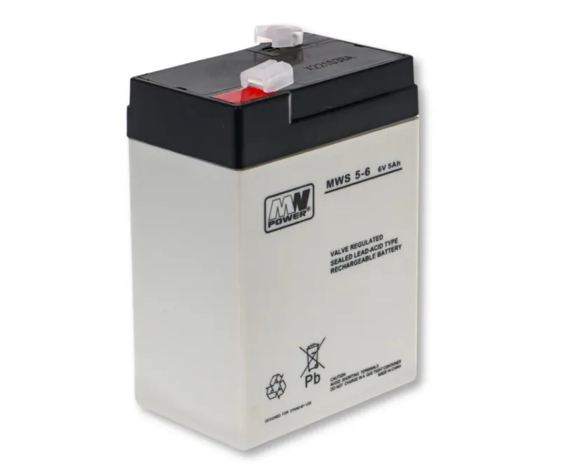Akumulator AGM 6 V 5 Ah 3-5 Lat 70 × 47 × 107 mm 0,80 kg Faston MILLY MALLY
