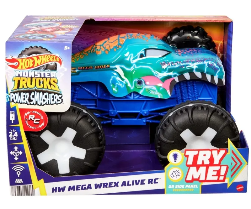 MATTEL Hot Wheels JBD90 Monster Trucks Mega-Wrex Alive