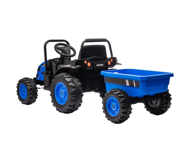 MILLY MALLY Pojazd Na Akumulator Traktor Z Przyczepą Farmer Blue