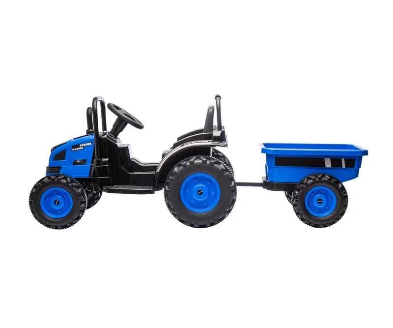 MILLY MALLY Pojazd Na Akumulator Traktor Z Przyczepą Farmer Blue