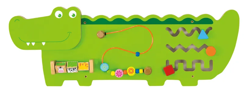 VIGA 50469 Sensoryczna Tablica Manipulacyjna - Krokodyl
