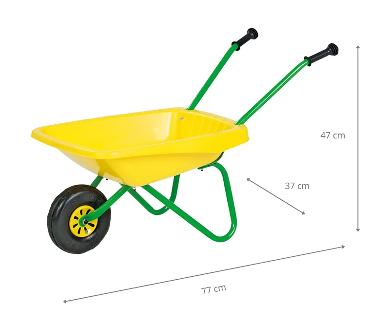 ROLLY TOYS 270873 Taczka Plastikowa - Żółta
