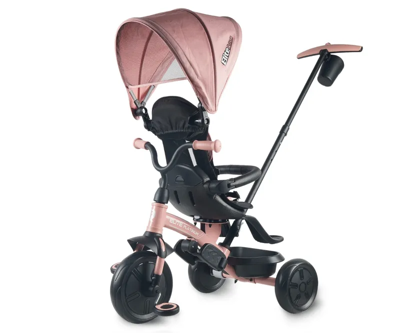 QPLAY Rowerek Trójkołowy Elite Platinum Pink