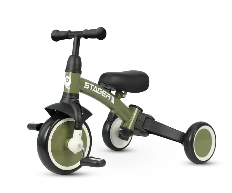 QPLAY Rowerek Trójkołowy Stager 3w1 Green