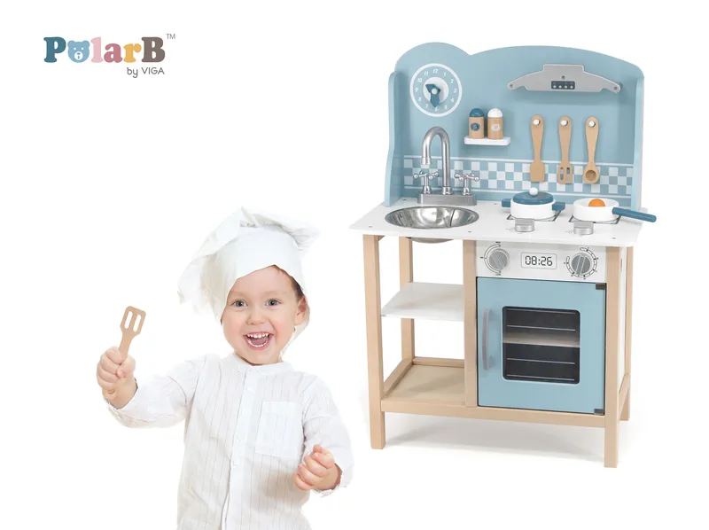 VIGA 44047 PolarB Kuchnia Z Akcesoriami Silver-Blue