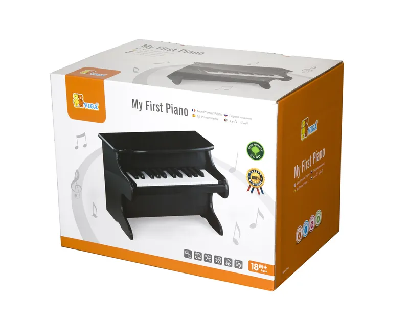 VIGA 50996 Pierwsze Pianino Dla Dziecka - Czarne