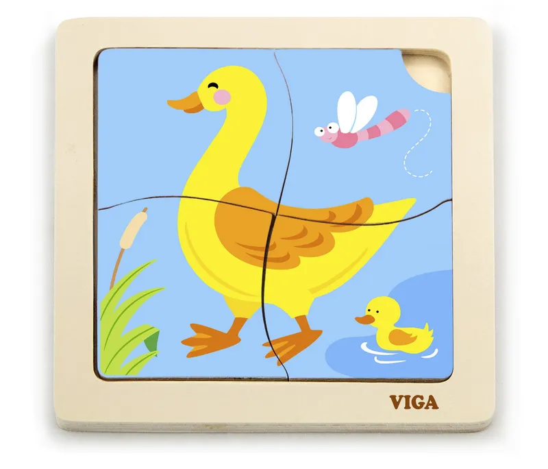 VIGA 51314 Puzzle Na Podkładce - Kaczuszka