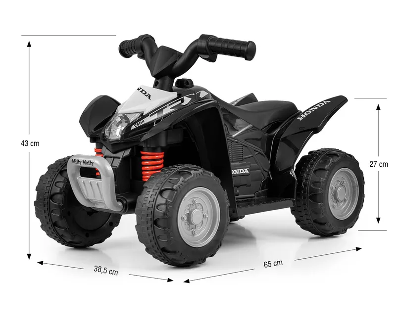MILLY MALLY Pojazd Na Akumulator Quad HONDA ATV Black