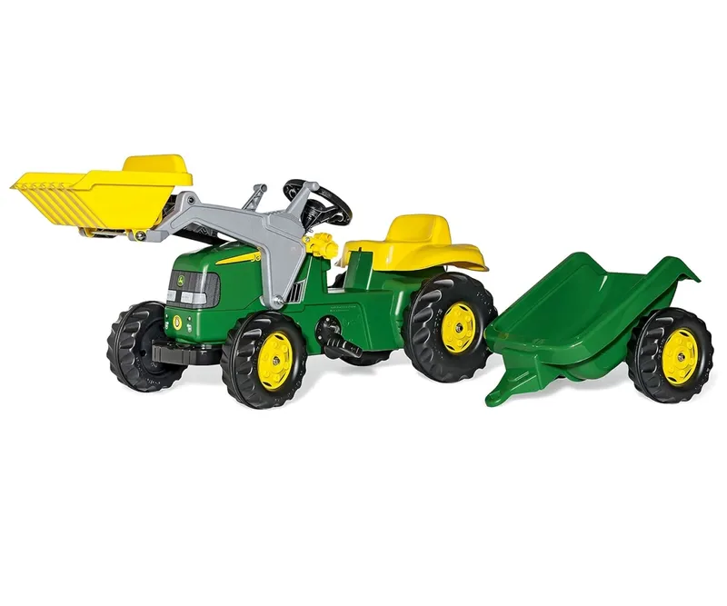 ROLLY TOYS 811496 Traktor ROLLY Junior John Deere Z Łyżką I Przyczepą