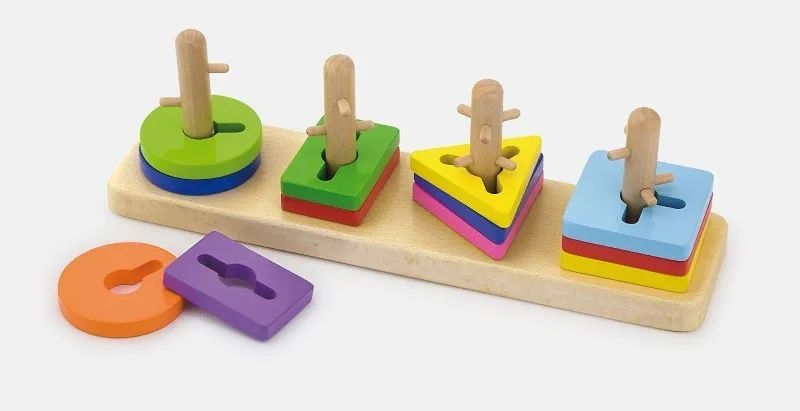 VIGA 50968 Klocki Z Sorterem Kształtów - Puzzle