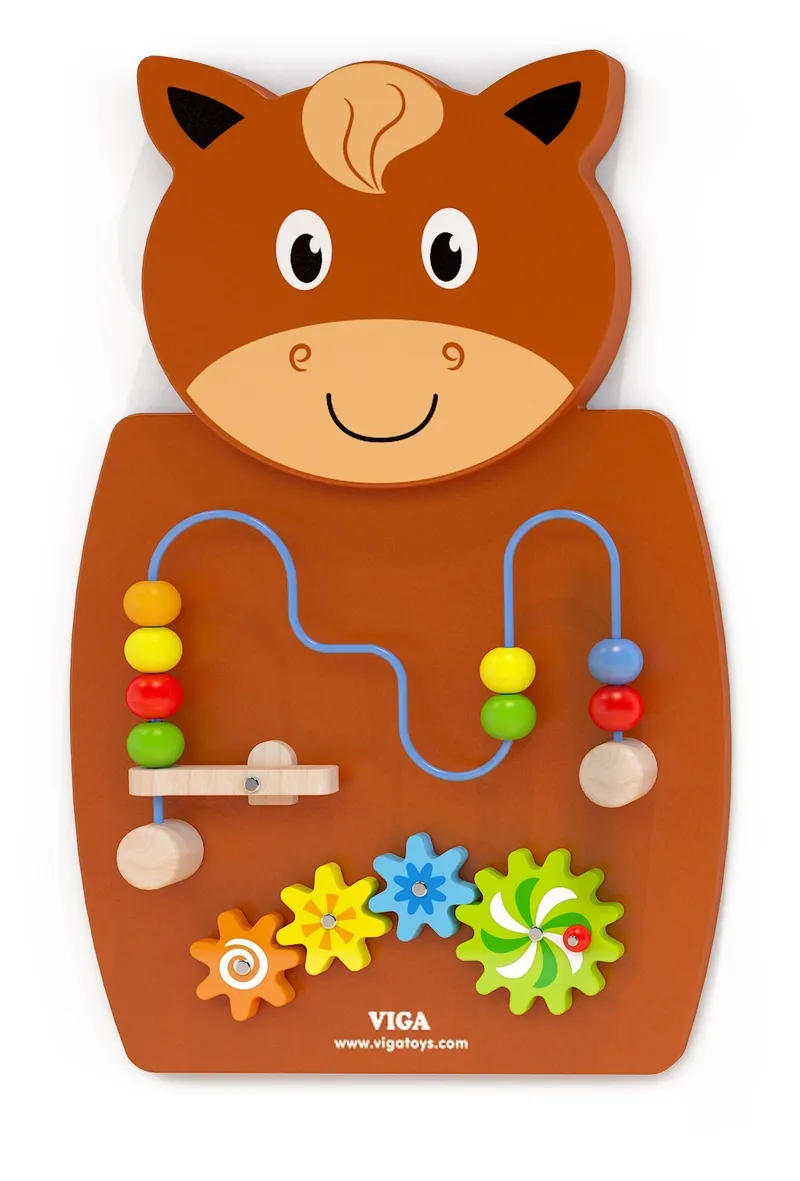VIGA 50678 Sensoryczna Tablica Manipulacyjna - Konik