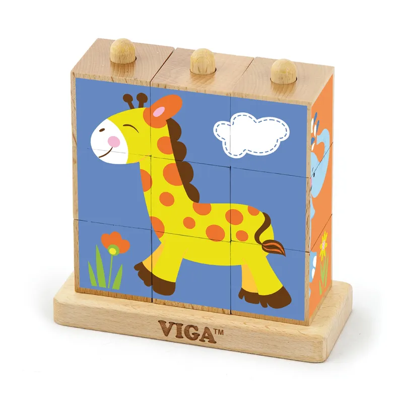 VIGA 50834 Kostki Logiczne - Zoo