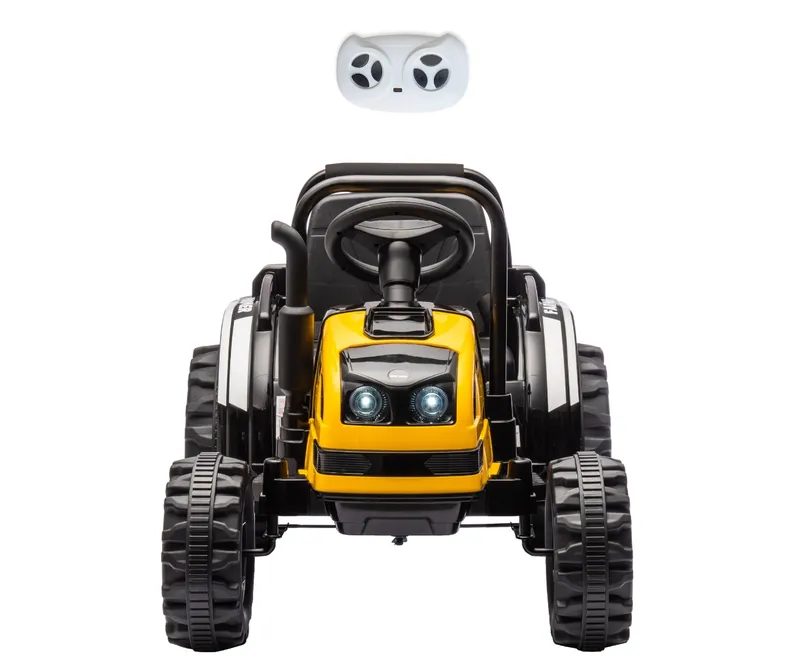 MILLY MALLY Pojazd Na Akumulator Traktor Z Przyczepą Farmer Yellow