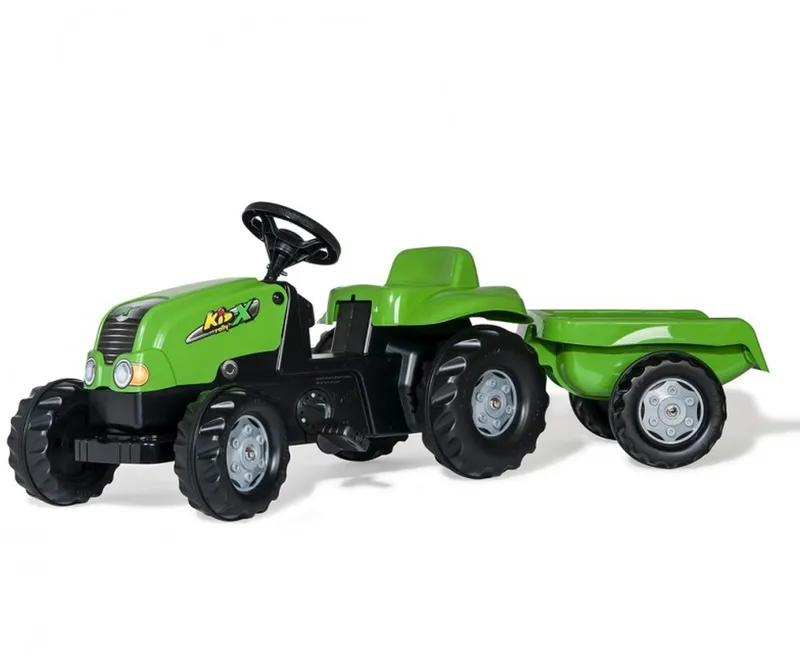 ROLLY TOYS 012169 Traktor ROLLY Kid Z Przyczepą - Zielony
