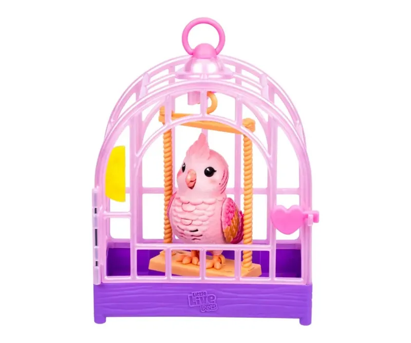 Moose Little Live Pets 26692 Mówiący Ptaszek Z Klatką