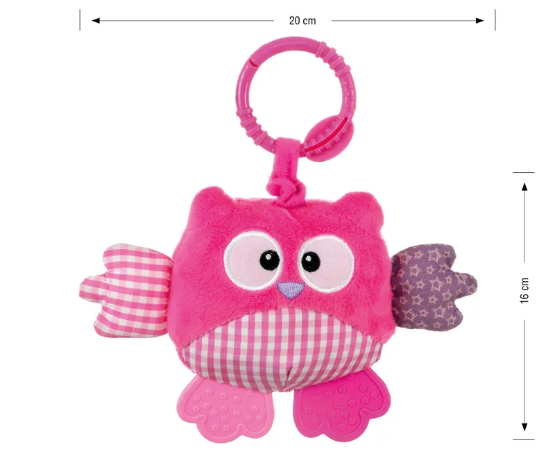 Zawieszka Pluszowa Sówka - Cutie Owl MILLY MALLY - 2881 PINK