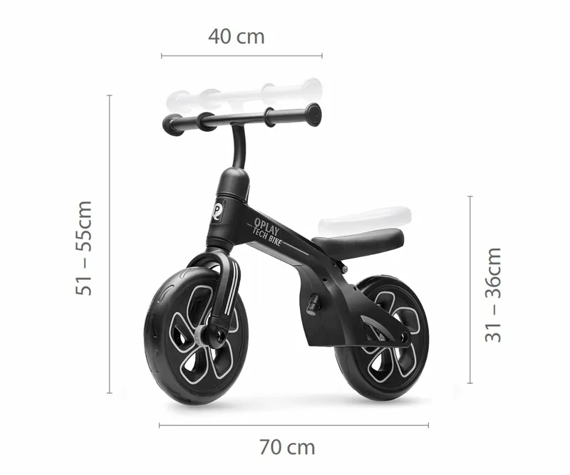 QPLAY Rowerek Biegowy Tech Black