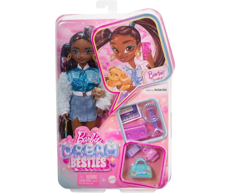MATTEL HYC22 BARBIE Dream Besties Lalka Modowa Brooklyn