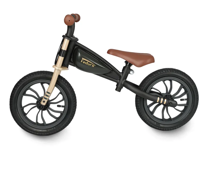 QPLAY Rowerek Biegowy Feduro Black-Golden