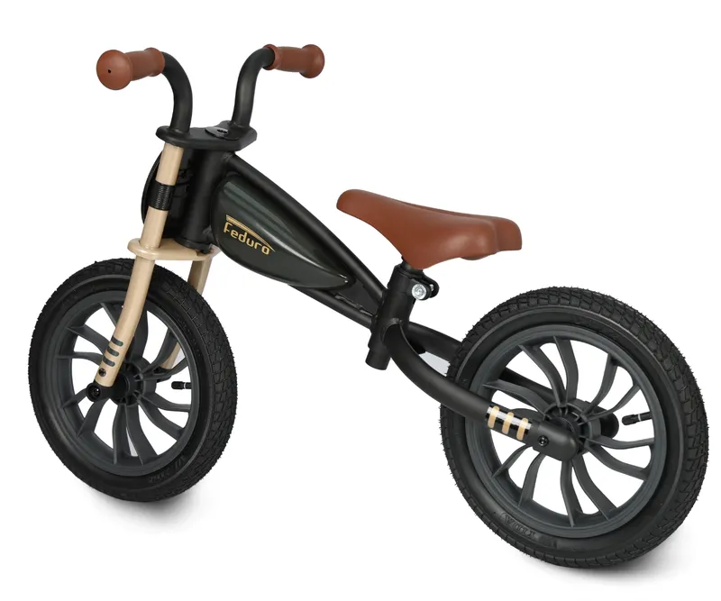QPLAY Rowerek Biegowy Feduro Black-Golden