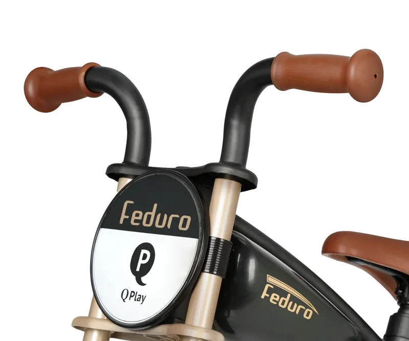 QPLAY Rowerek Biegowy Feduro Black-Golden