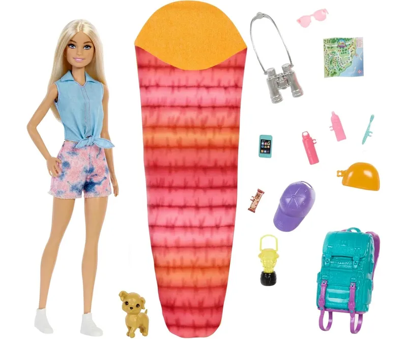 MATTEL HDF73 Lalka BARBIE Malibu Na Kampingu