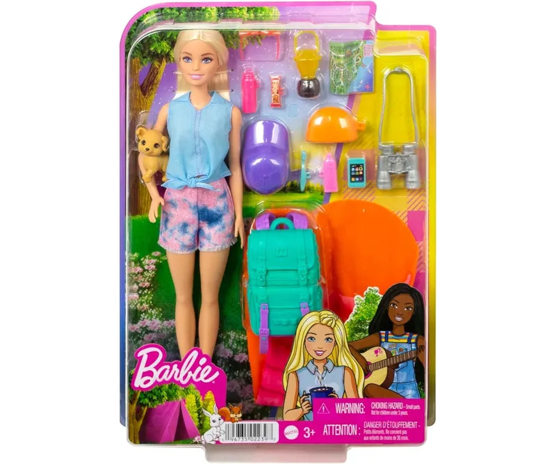 MATTEL HDF73 Lalka BARBIE Malibu Na Kampingu