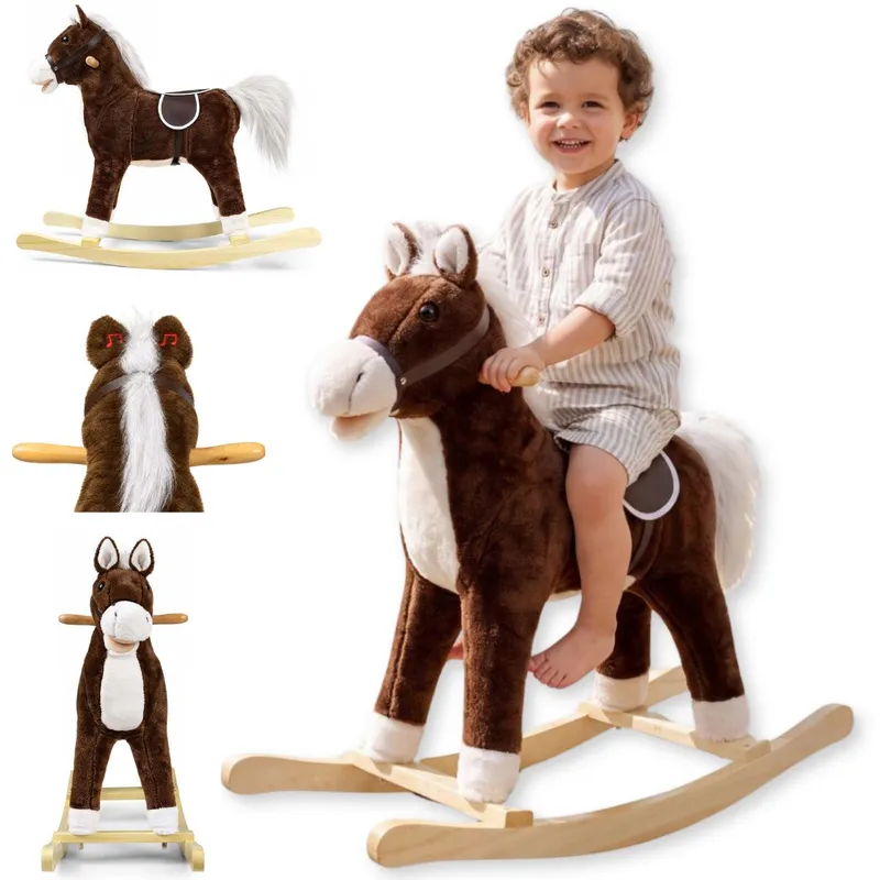 MILLY MALLY Koń Teddy Dark Brown