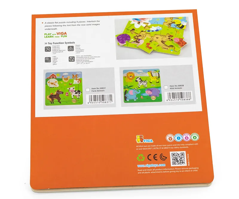 VIGA 50837 Puzzle Na Podkładce Farma