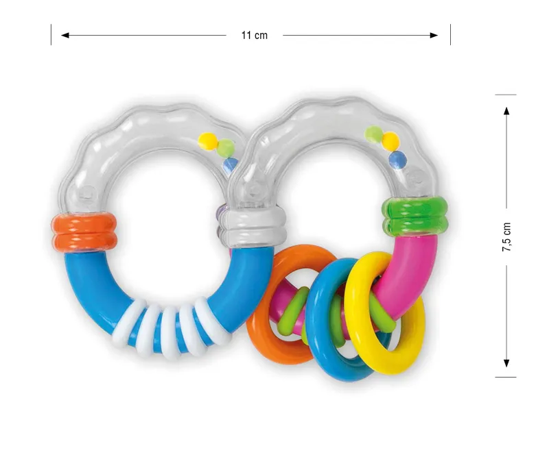 Grzechotka Ósemka - Shaped 8 Rattle MILLY MALLY - 0581