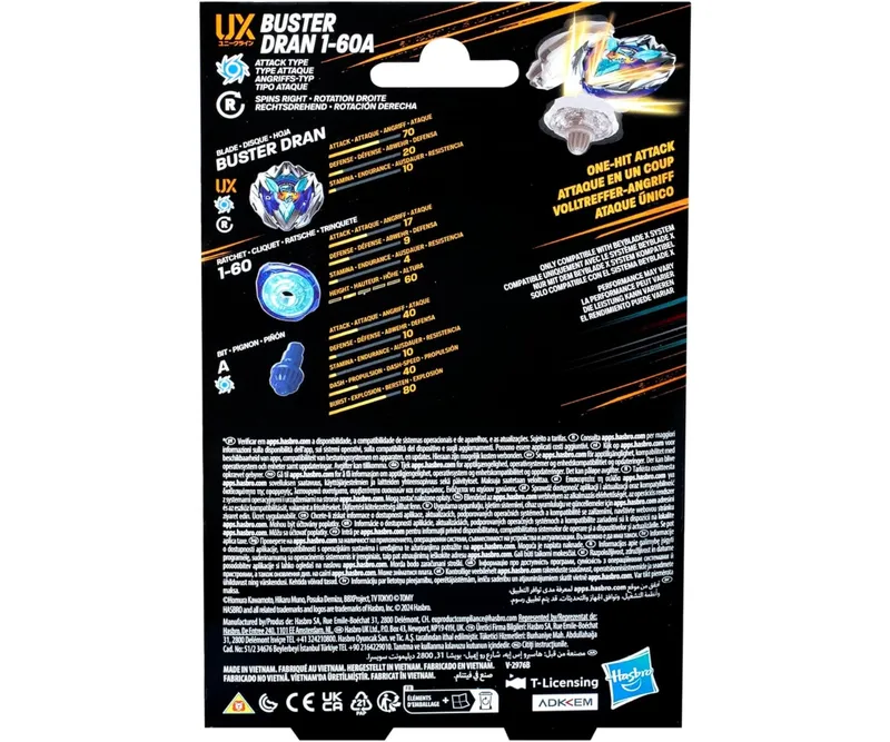 HASBRO G1536 Beyblade X Zestaw Startowy Buster Dran 1-60A