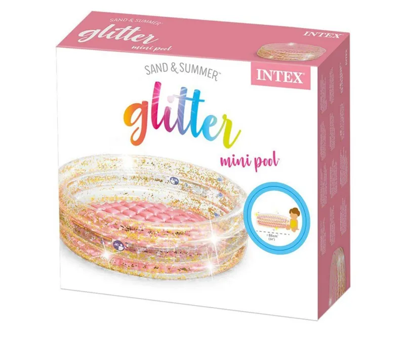 INTEX 57103NP Mini Basenik Baby Glitter – Brokatowy Blask 86cm X 25cm