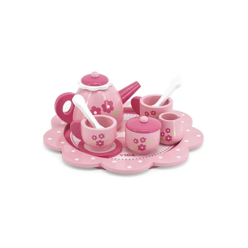 VIGA 44543 Serwis Do Herbaty I Kawy Pink Flower