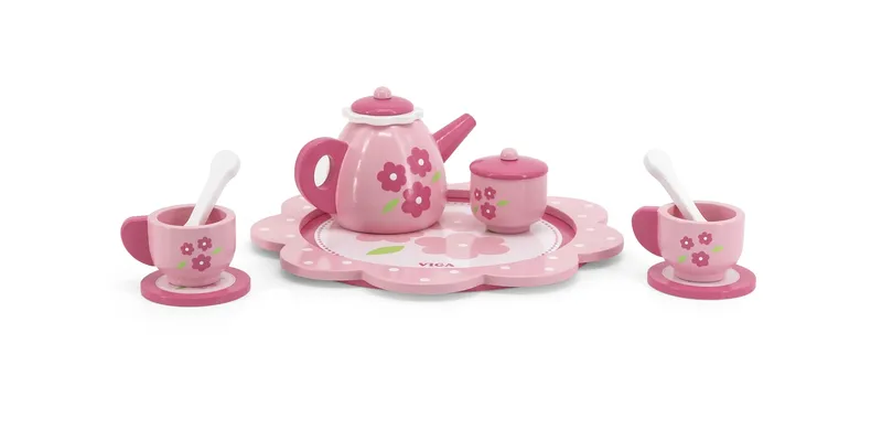 VIGA 44543 Serwis Do Herbaty I Kawy Pink Flower