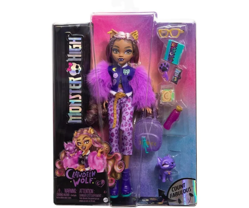 MATTEL HRP65 Monster High Lalka Clawdeen Wolf