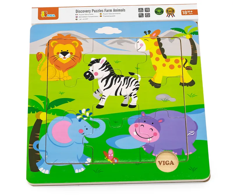 VIGA 50838 Puzzle Na Podkładce Zoo